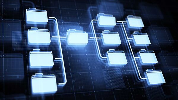 Zeichnung einer Ordnerstruktur für strukturierte Datenablage