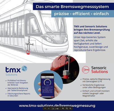 Fachbeitrag Bremswegmessung im ÖPNV - Seite 4 Screenshot eines Fachbeitrag zum Thema Neues Bremswegmesssystem für Schienenfahrzeuge - Seite 4