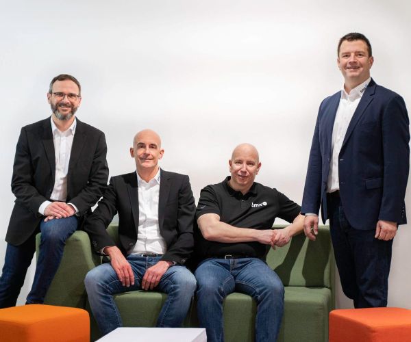 Die vier Gesellschafter und Geschäftsführer von TMX Solutions (v.l.n.r.): Nils Becker, Christian Perdok, Heiko Schmidt, Sebastian Frank,